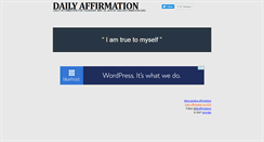 Desktop Screenshot of dailyaffirmation.org